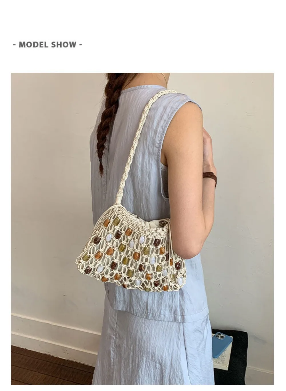 Bolso colorido estilo bohemio