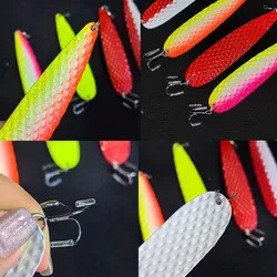 Fishingfans Señuelo para salmón con flasher y destorcedor metálico