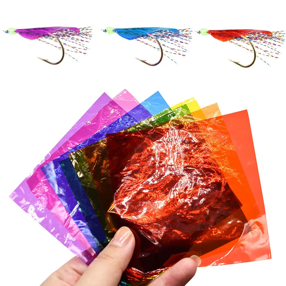Película flash de arcoíris para cebos de pesca DIY