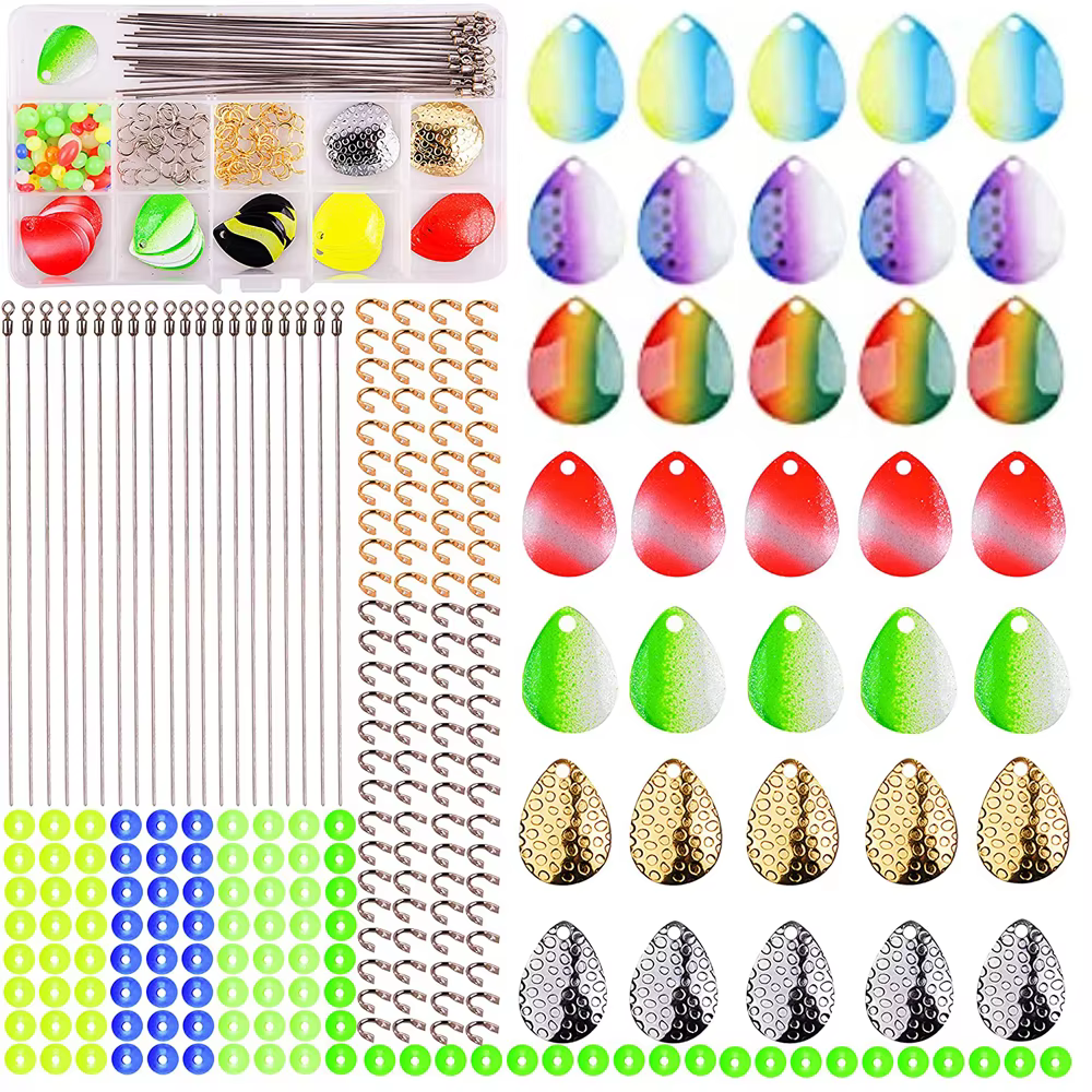 Cucharas de colores y componentes del kit