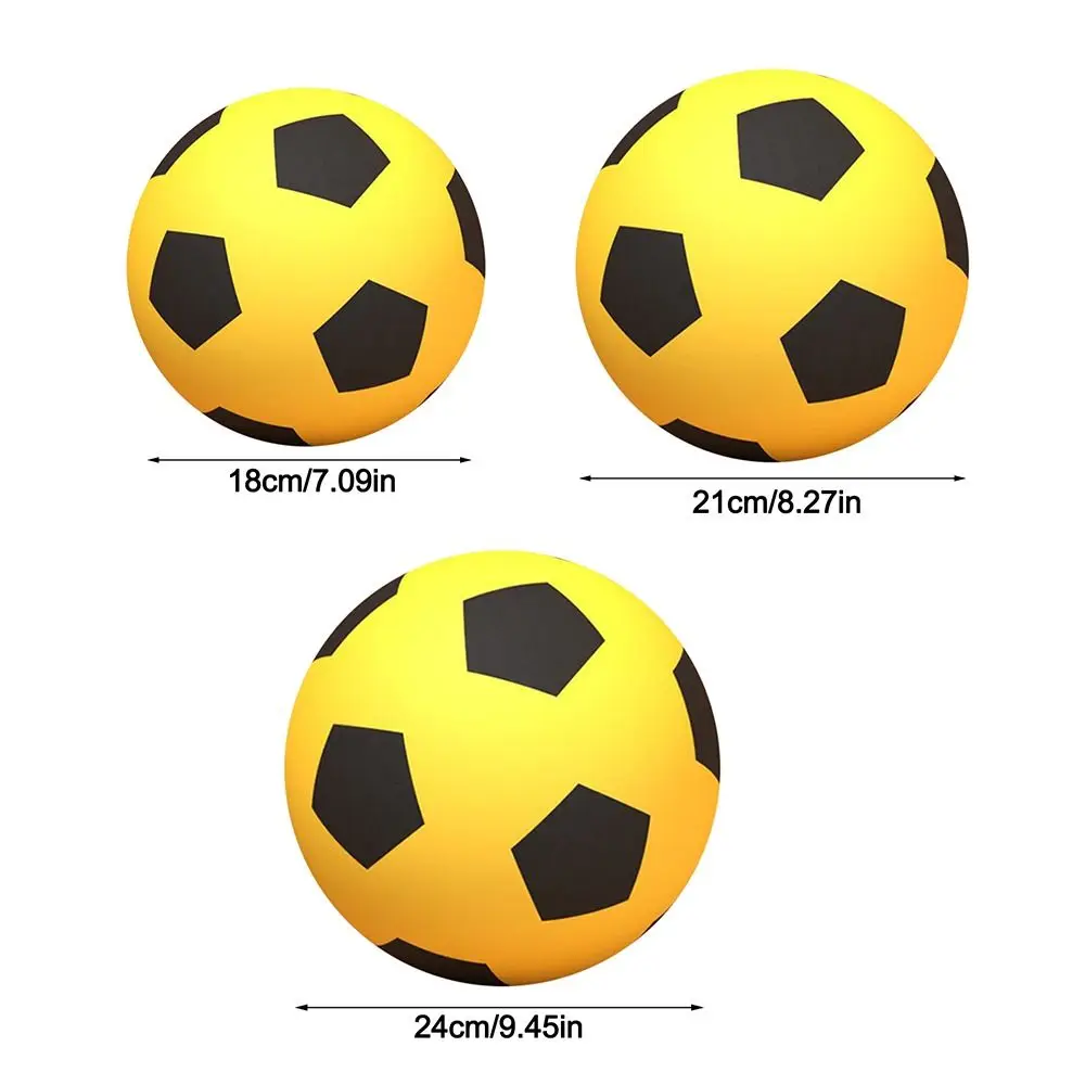 Balón de fútbol silencioso en color amarillo
