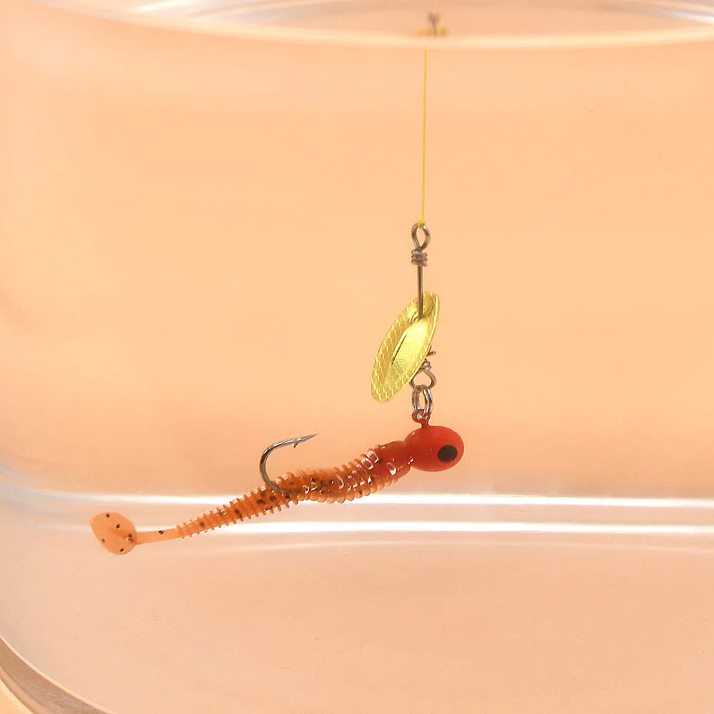 MNFT Cucharas giratorias con lentejuelas para trucha y lucio - imagen 2