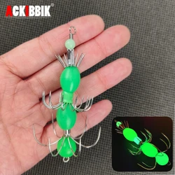 Ackibbik Jig de calamar luminoso para pesca en el mar