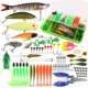 Señuelos Swimbaits de doble capa con moscas giratorias - imagen 4