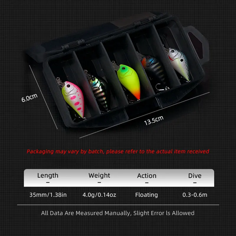 LETOYO Crankbait flotante para lubina y perca – señuelo duro - imagen 3