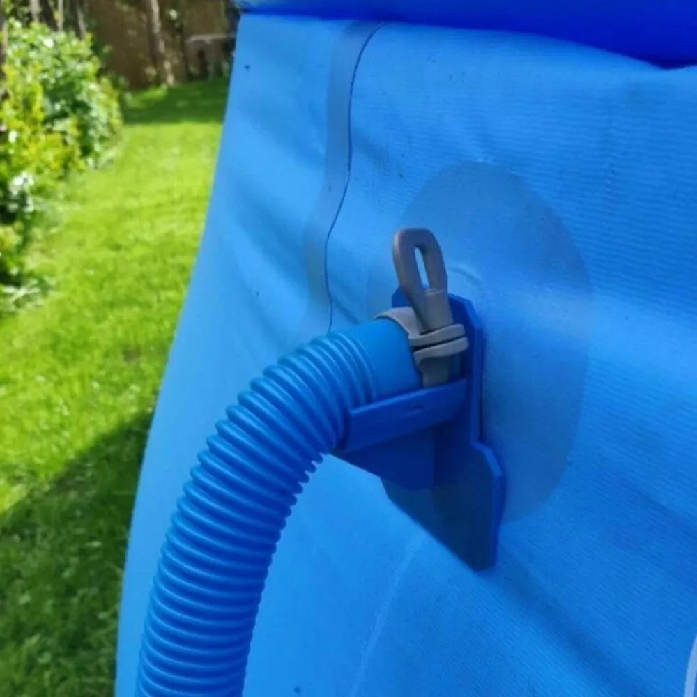 Soporte manguera piscina resistente al óxido con bridas - imagen 4