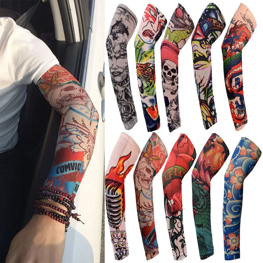 Mangas deportivas UV con protección solar floral para correr - imagen 3