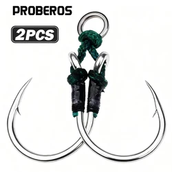 Anzuelos Doble Barba Proberos – Extra Fuertes para Agua Salada