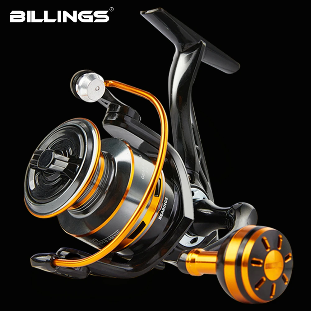 Carretes de pesca Billings FH con bobina de metal y anti-reversa – 5.2:1 - imagen 2