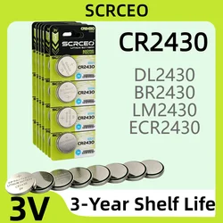 Pila CR2430 litio 3V – Batería botón para electrónica de pesca