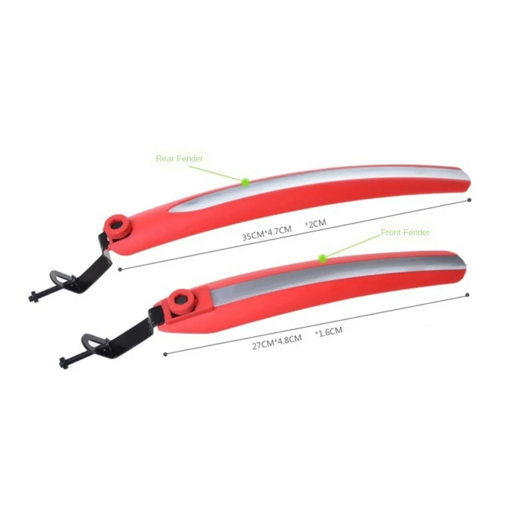Guardabarros bicicleta multicolor delantero trasero plástico universal - imagen 5