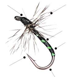 Anzuelos para atado de moscas micro hormiga y cebo minnow