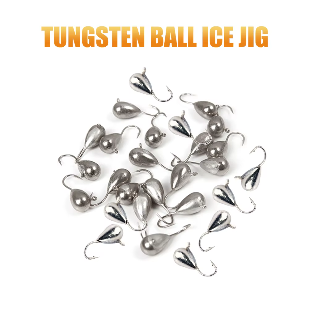 Jig Head de tungsteno para pesca en hielo – Señuelos resistentes - imagen 4