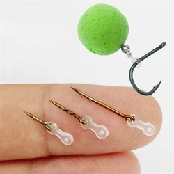 Anzuelos rectos con anilla de silicona y púa – Carpa, bagre, lubina