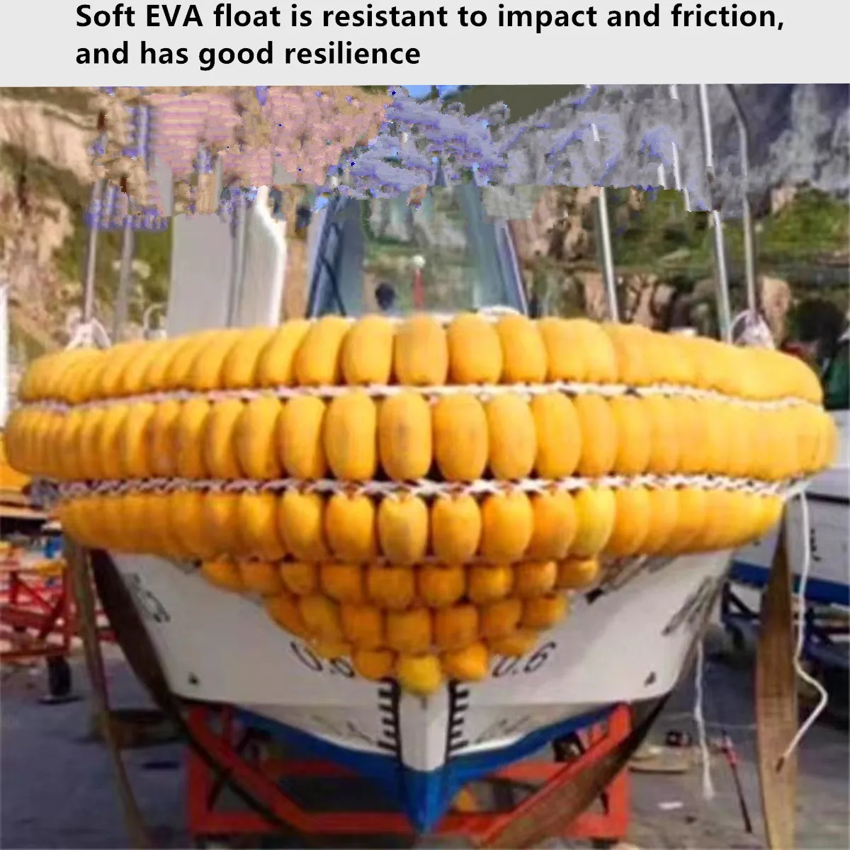 Instalación como flotador de red de pesca