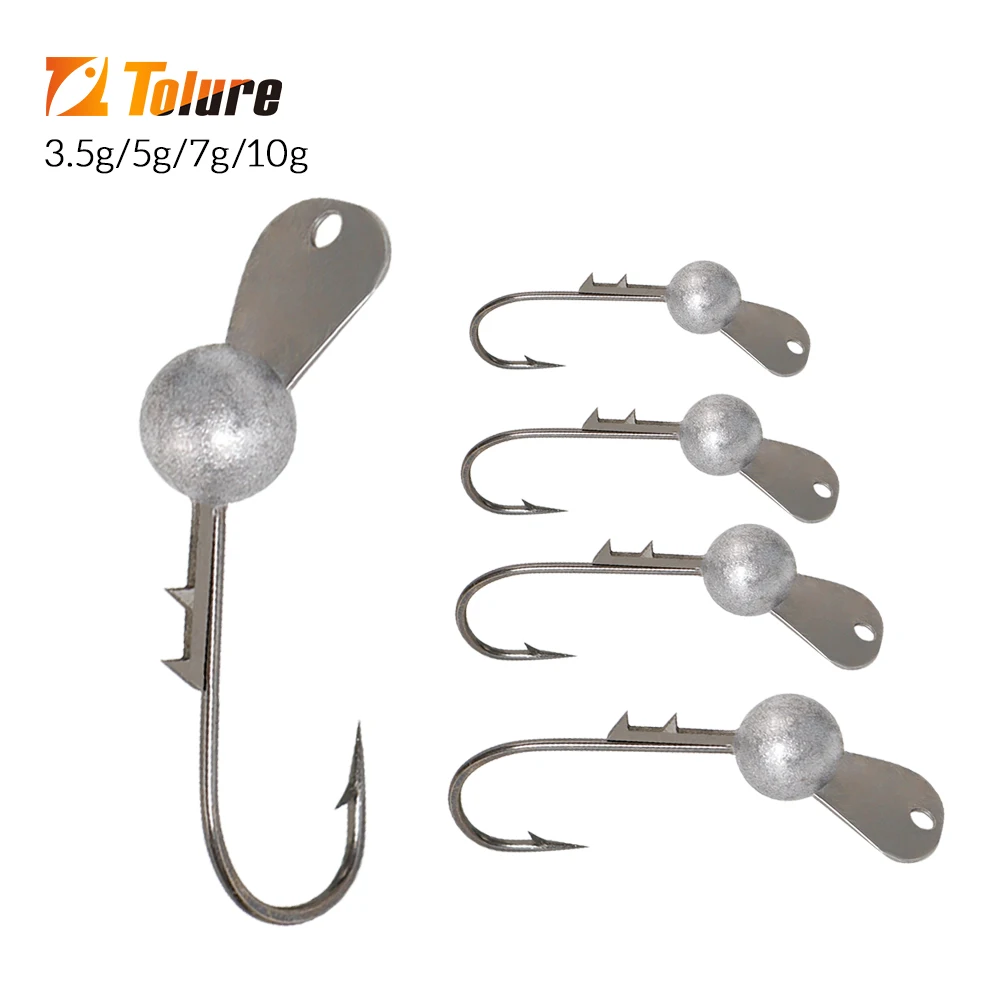 Jig Head con paleta metálica para lubina en vinilo - imagen 2