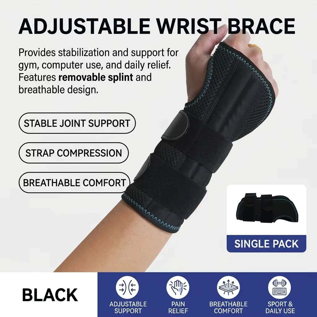 Soporte de Muñeca Transpirable y Ajustable – Alivio Túnel Carpiano, Tendinitis y Artritis - imagen 3