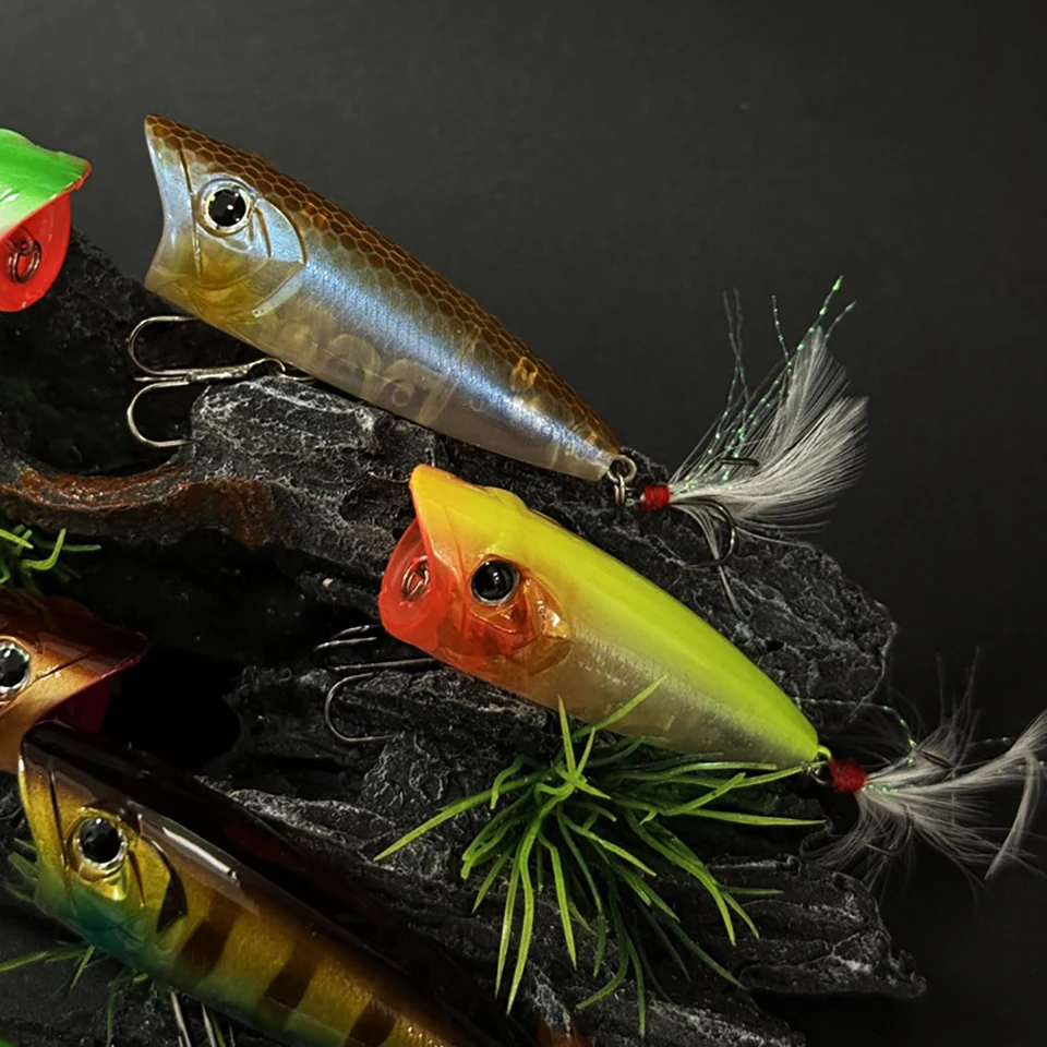 WALK FISH Popper de superficie para lubina, señuelo de cebo duro