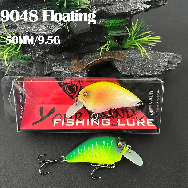 Señuelo crankbait flotante para lubina con sonido, wobbler - imagen 4