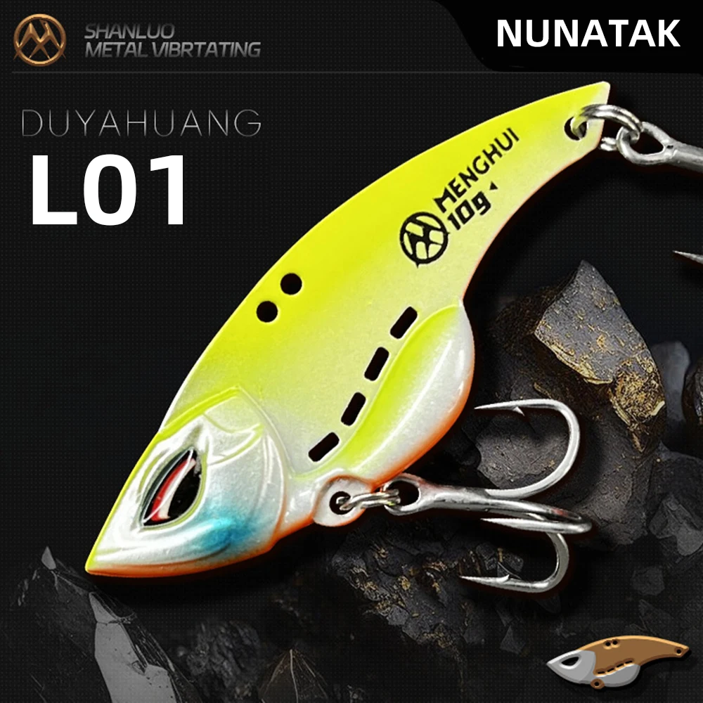 Señuelo VIB Metálico NUNATAK Angry-Fish – Lubina, alta frecuencia