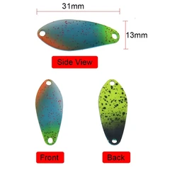 HITSOLURE Cuchara 31mm 2,5g cobre – Trucha, perca y salmón