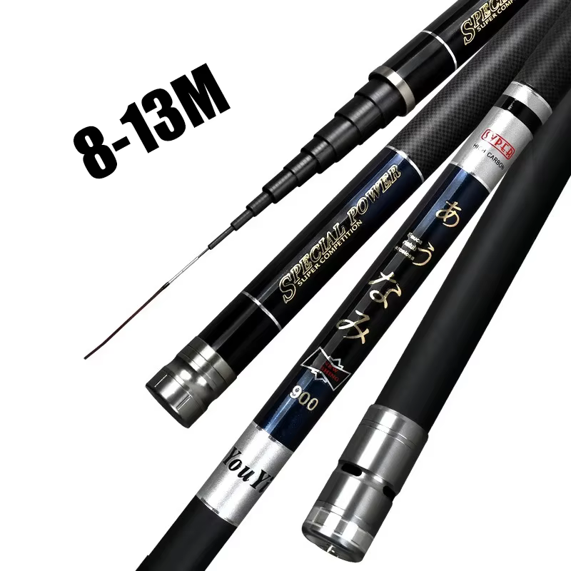 Caña Telescópica Carbono 8-13m – Ultraligera para Trucha y Costa