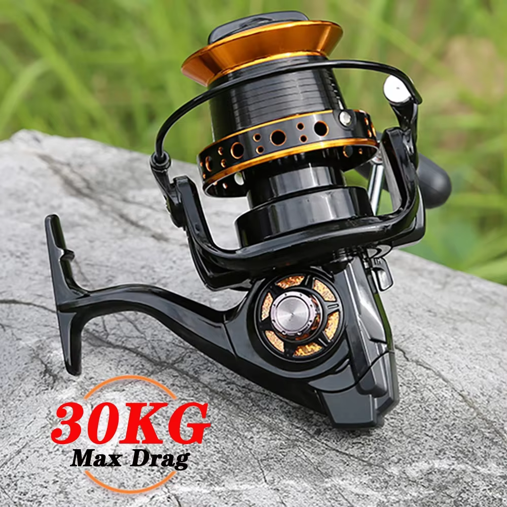Carrete Spinning Big Angelrolle DC 9000-12000 – Arrastre fuerte - imagen 5