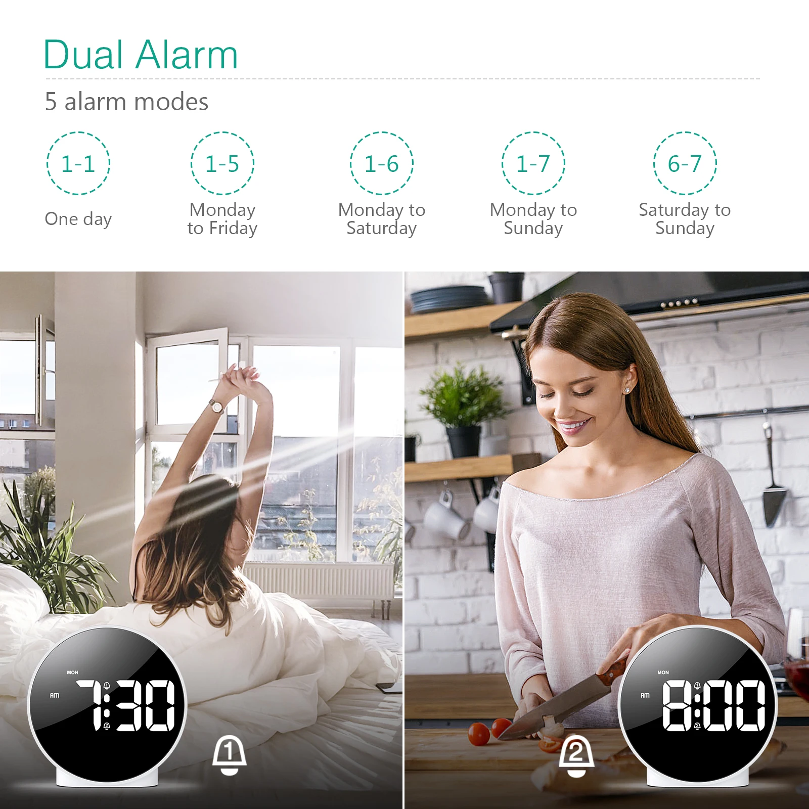 Vista del reloj ORIA desde diferentes ángulos