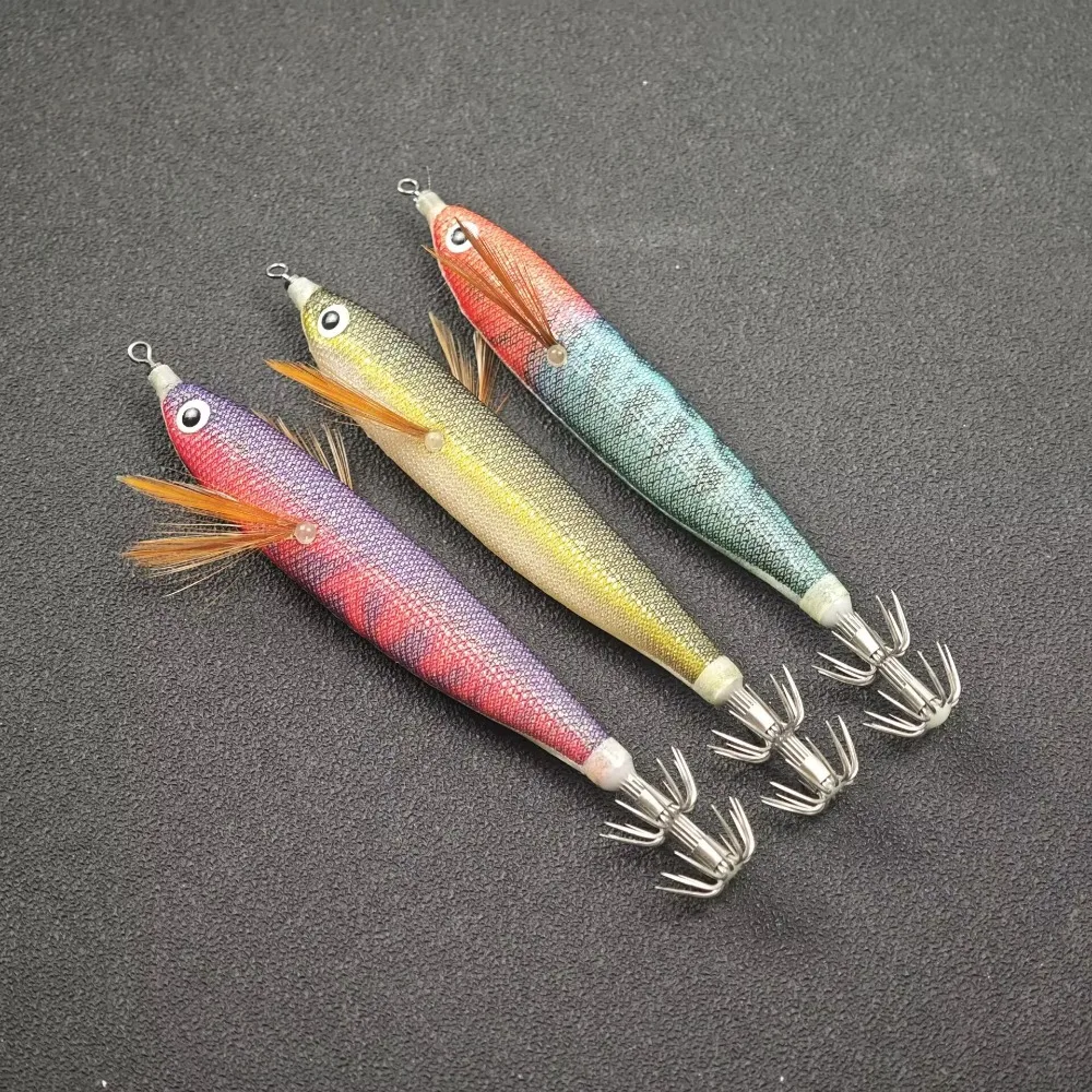 Cebo duro biónico para pesca nocturna en agua salada con plumas - imagen 2