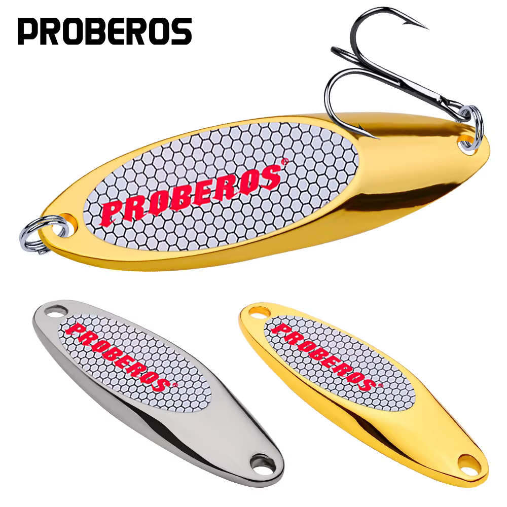 PRO BEROS Señuelo Giratorio de Metal para Trucha - Cebo Duro - imagen 2