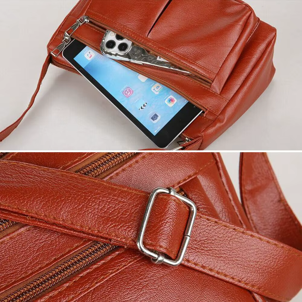 Bolso bandolera resistente al agua de piel sintética para mujer - imagen 2
