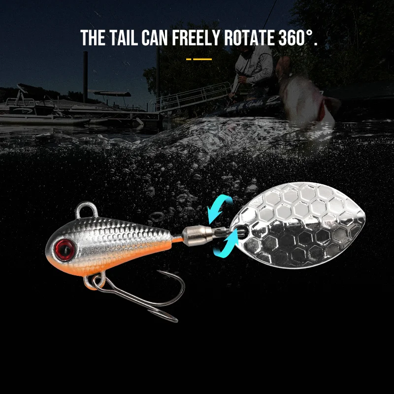 BLUX Spintail señuelo cuchara spinner para lubina en agua dulce - imagen 5