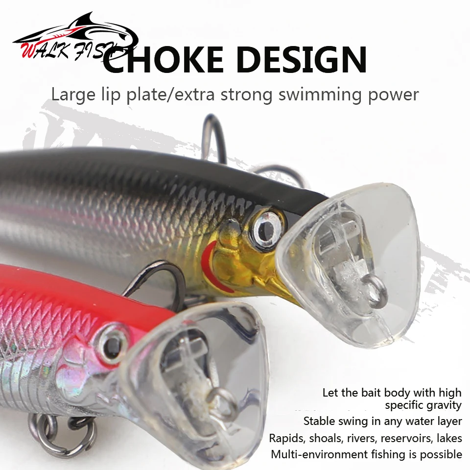 Cebo Popper Walk Fish 73mm 12g para lubina y trucha - imagen 2