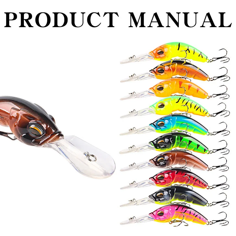 Wobbler Minnow flotante para carpa y lubina rayada - imagen 2