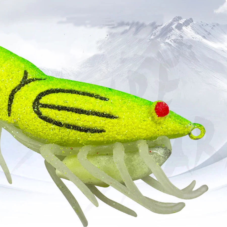 Señuelo luminoso spinnerbait de madera para calamar y camarón - imagen 5