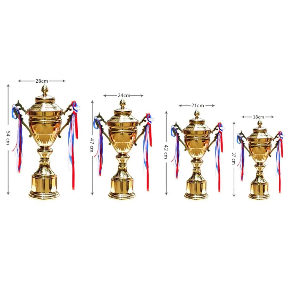 Trofeo dorado de reconocimiento con tapa, diseño personalizable - imagen 4