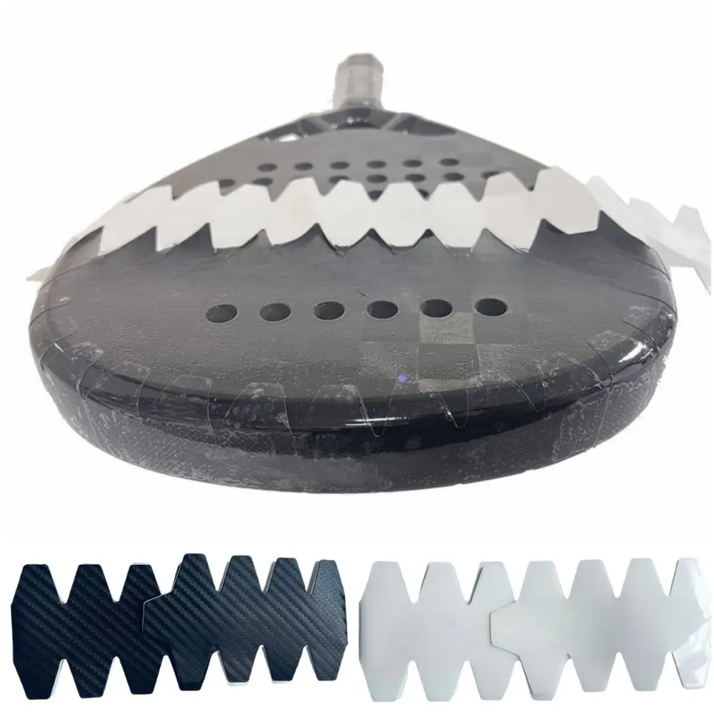 Cinta protectora adhesiva para raqueta de playa PU negro transparente - imagen 3