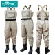 Vadeadores impermeables de pecho ZYZHE, botas PVC doble capa - imagen 4