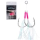 Anzuelos dobles con lentejuelas brillantes Goture para pesca vertical