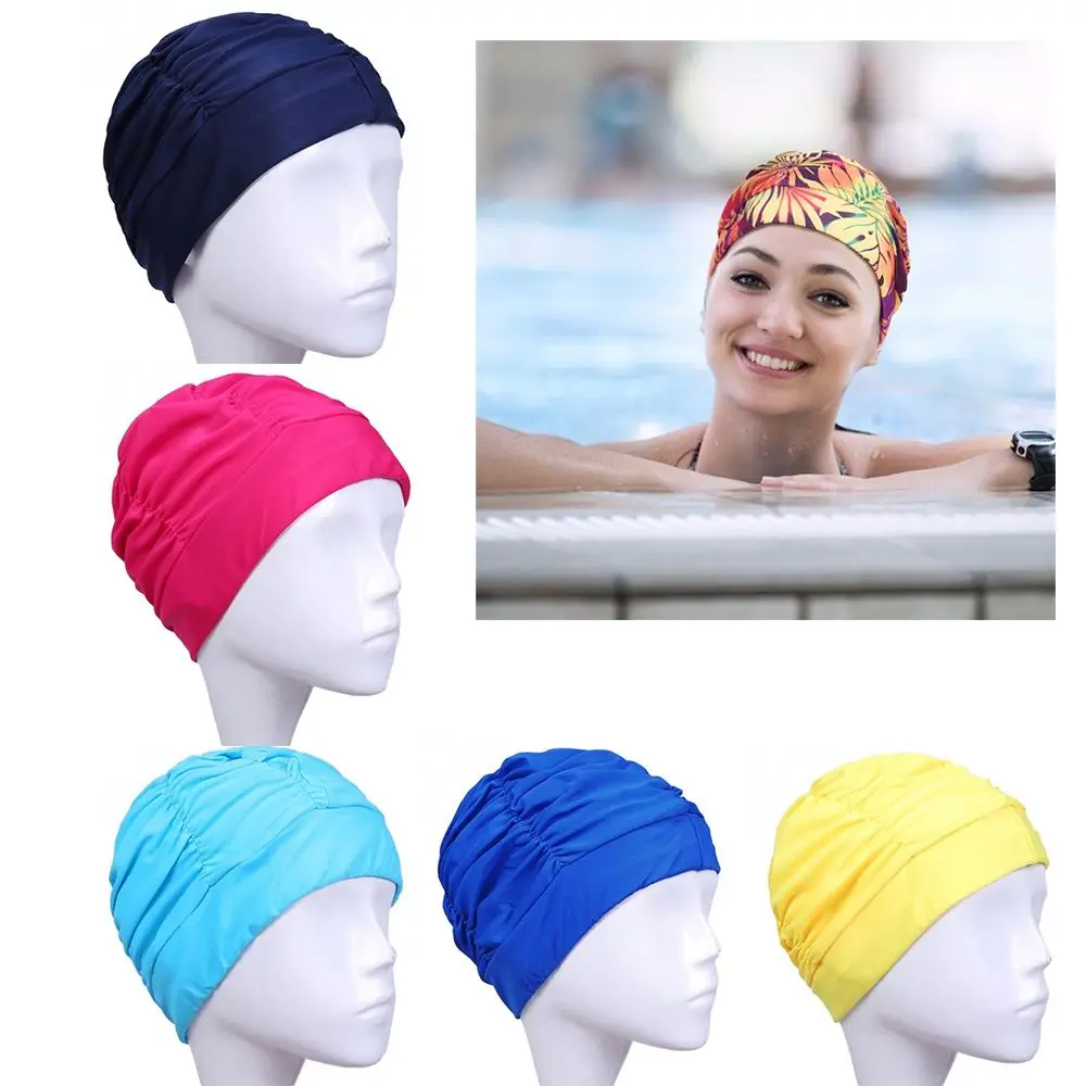 Gorro de natación elástico de nailon para pelo largo - imagen 4