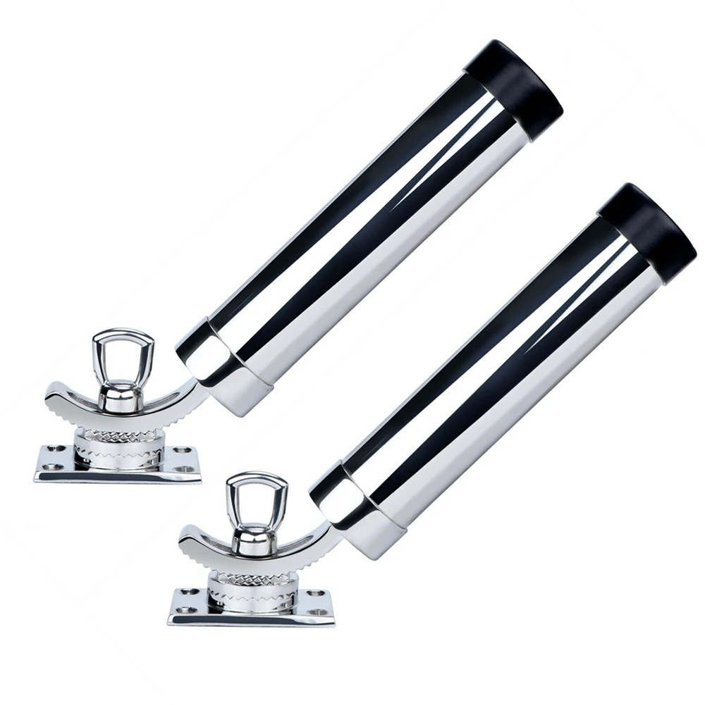 Soporte caña barco regulable 360° – Acero inoxidable 316 marine