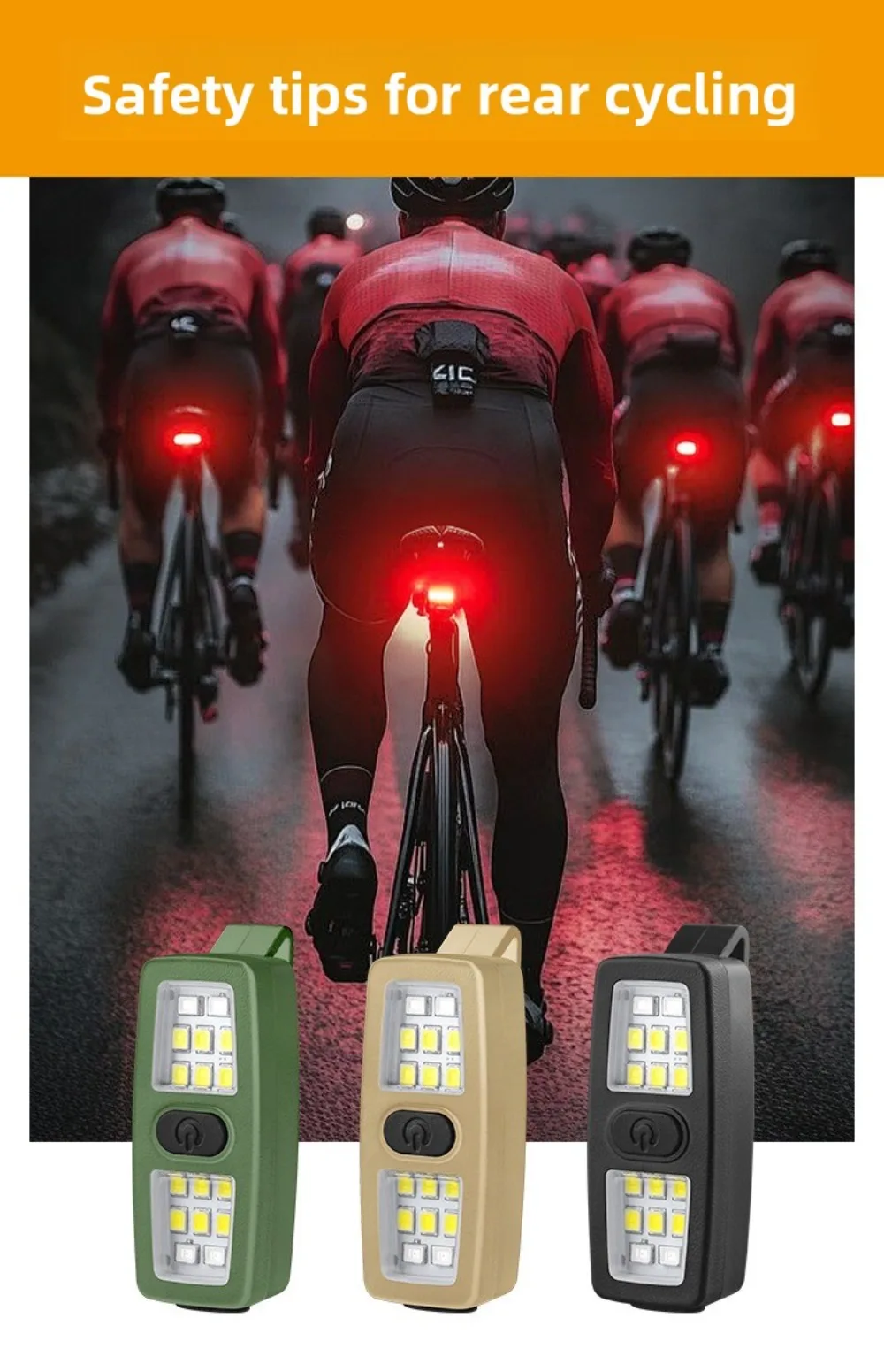 Luz para bicicleta y trayectos nocturnos