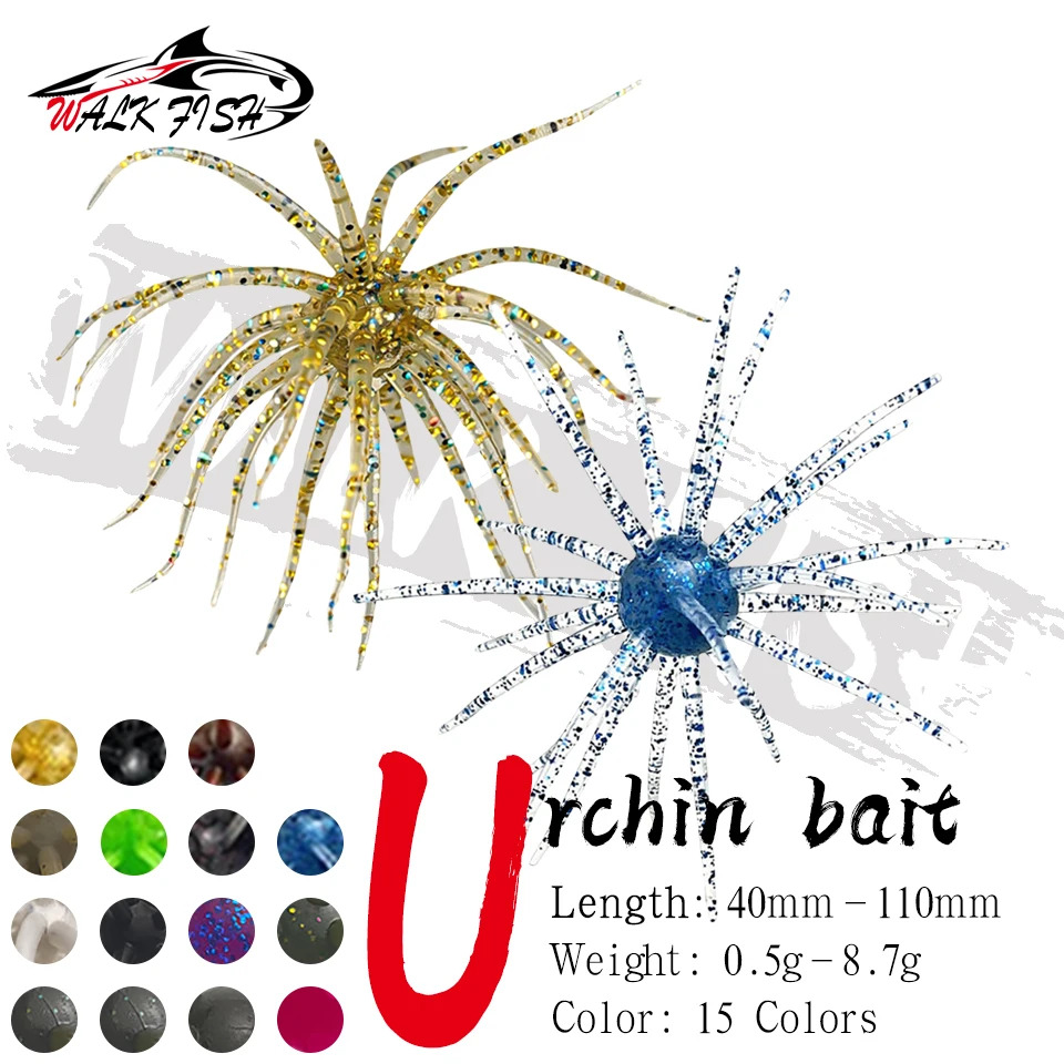 Vinilo simulado Walk Fish TPE urchin para lucio y lubina