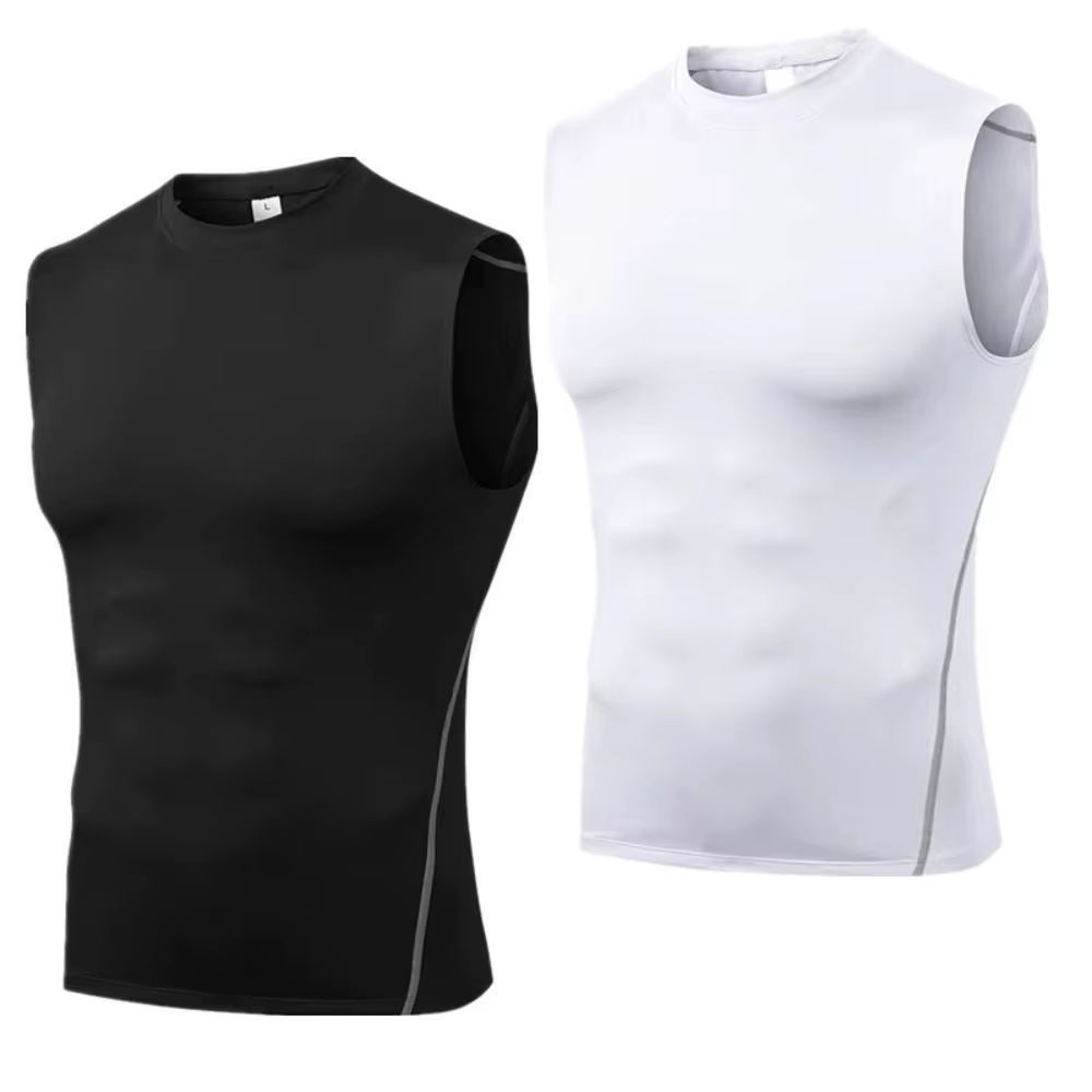 Chaleco Reductor de Vientre para Hombre – Compresión sin Mangas de Spandex - imagen 3