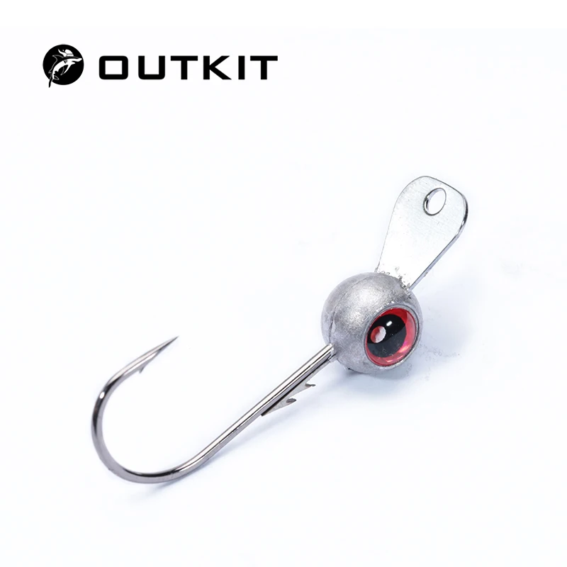 Anzuelos con cabeza y ojos rojos