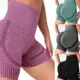 Shorts de yoga cintura alta con control de abdomen y sin costuras - imagen 4