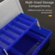 Caja de pesca doble capa con compartimentos para carpa - imagen 2