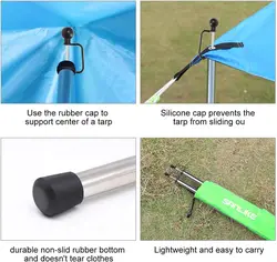 Postes de lona ajustables SANLIKE para toldo al aire libre