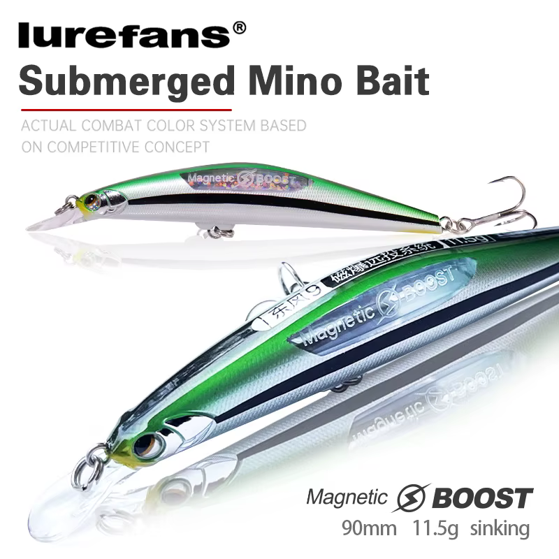 Crankbait Lurefans magnético 90mm para Lucio – Señuelo de pesca - imagen 2