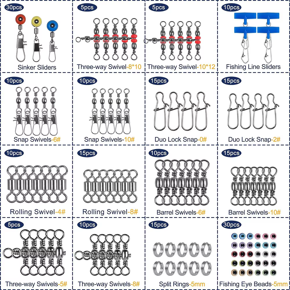Broches giratorios para lubina y trucha – Eslingas de pesca - imagen 4